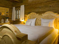 Schlafzimmer Luxus Chalet Bayerischer Wald