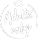 Grafik mit weißem Schriftzug Adults Only für Luxushotel Hüttenhof