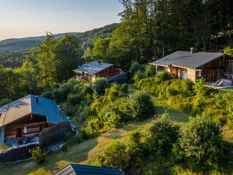 Bergdorf Hüttenhof mit Luxus Chalets Bayerischer Wald