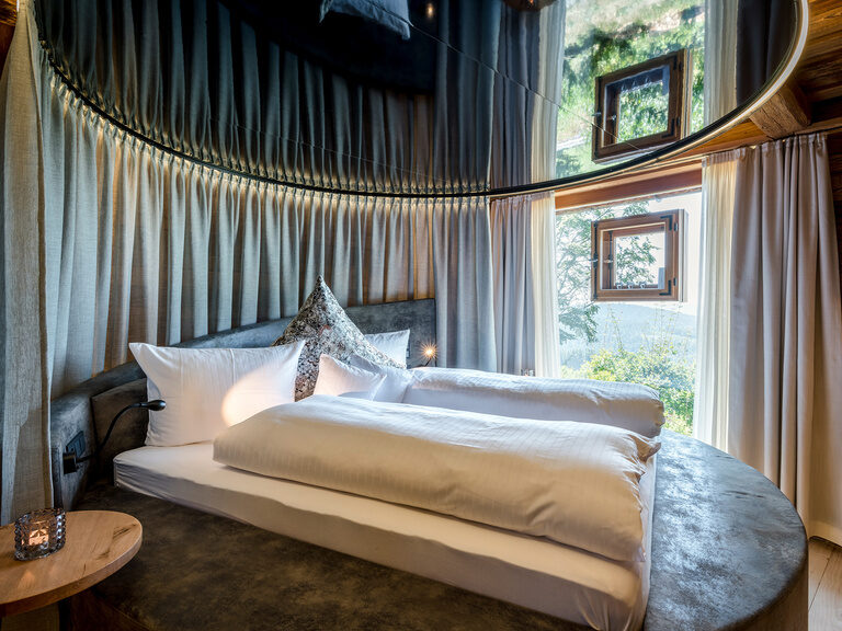 Bett im Luxus Chalet Bayern Bett im Luxus Chalet Bayern