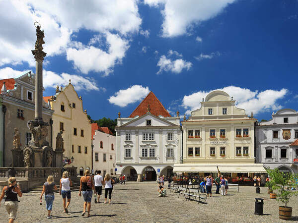 Stadtplatz Krumau Tschechien